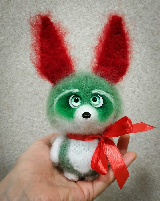 Новорічна Звірушка, хенд-мейд іграшка, подарунок на Новий рік