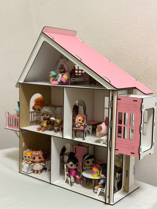 Будиночок для ляльки Лол—НОВИЙ‼️деревяний, дитячий будинок-3D пазл