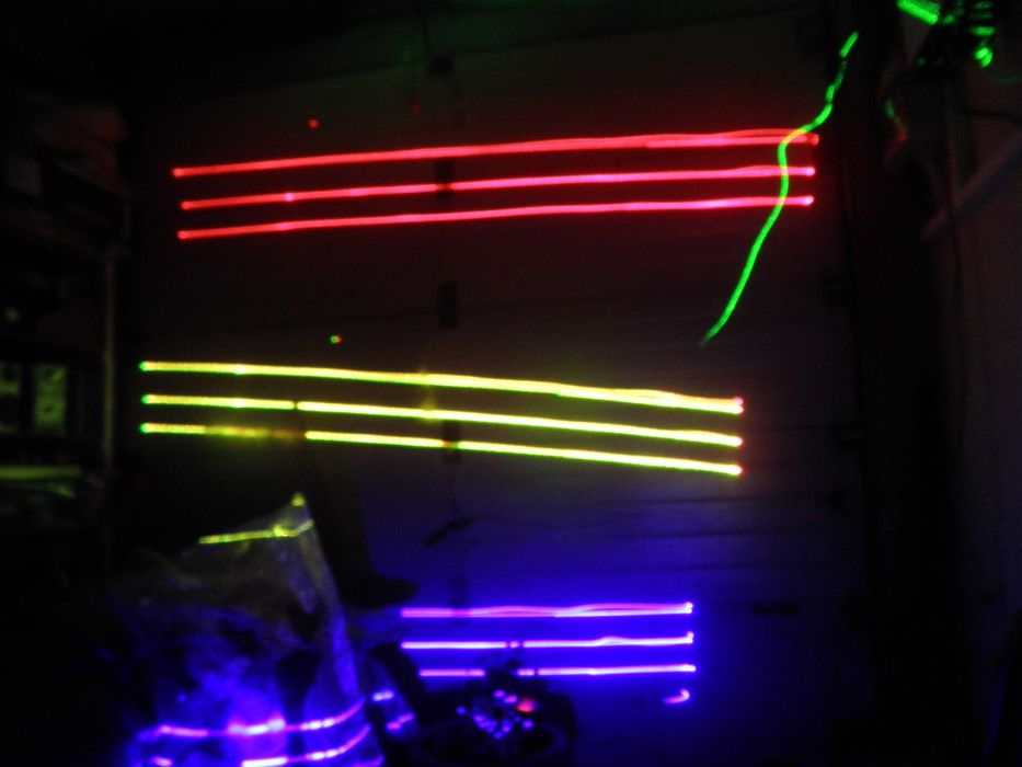 LASER FLASH BUTRYM Four Heads RGBY Beam Laser Light. Stan IDEAŁ.