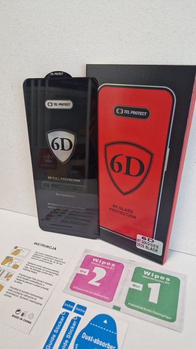 Hartowane szkło Tel Protect Full Glue 6D do Motorola Moto G05/G15/E15