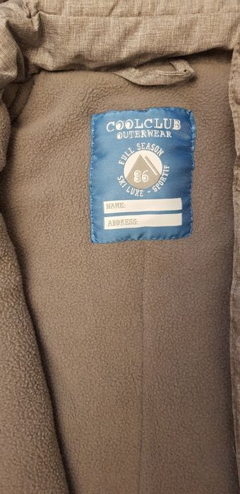 Kombinezon Cool Club dziecięcy, szary, r.86,stan idealny