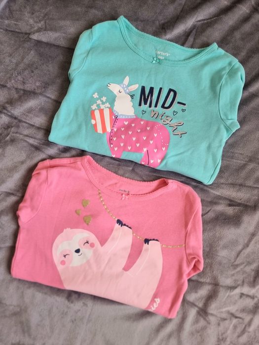 Zestaw 2x bluzka z długim rękawem dla dziewczynki 116 Carters lama
1.