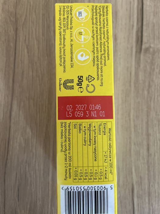 Herbata yellow label