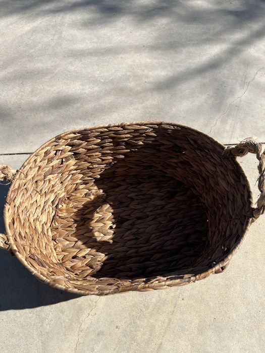 Cesto oval decorativo em verga – 47cm – Novo