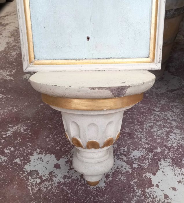 Antigo par de nichos mísulas em madeira