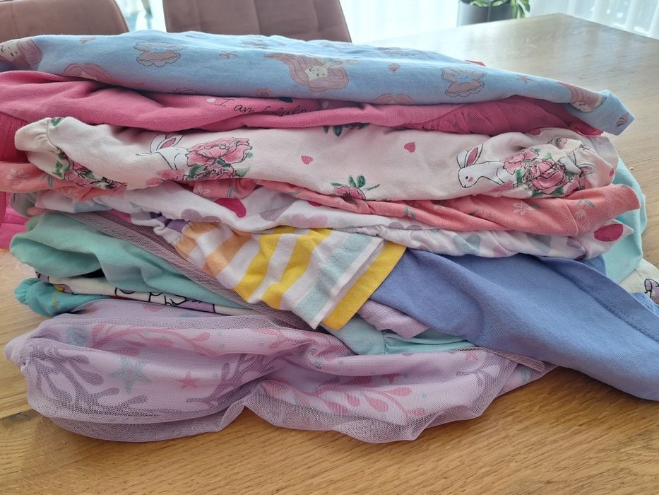 15szt sukienki dziewczynka 134