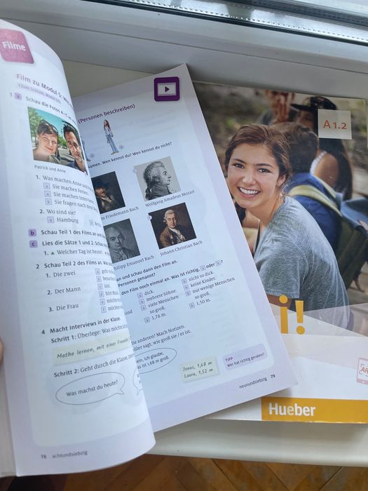 Підручники з Німецької мови Dabei A1.2 arbeitsbuch, kursbuch