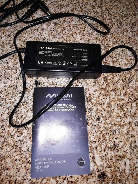 Universal MITSAI 90W Portable PC Charger, like new!64551913896194122