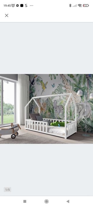 Łóżko dziecięce domek