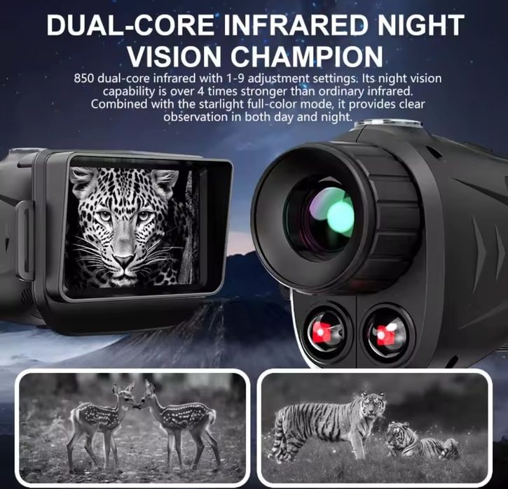 Visão Noturna Monocular digital Ecrã  2,8"