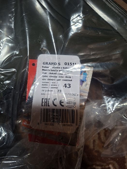 Kalosze męskie gumowe z kołnierzem