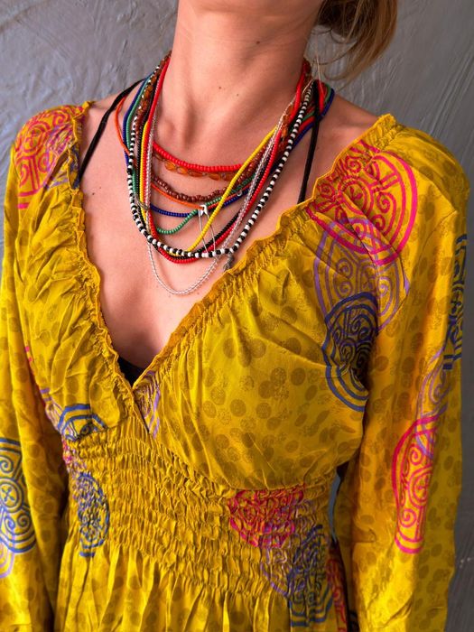 Sukienka długa boho kolorowa