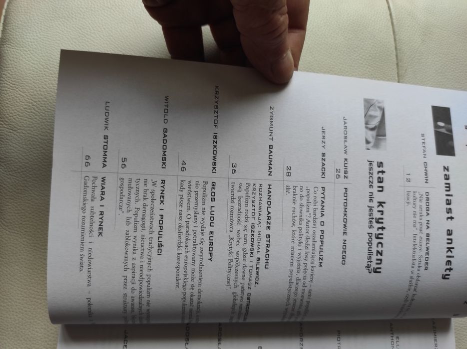 Krytyka polityczna  Baumana, Stomma, Szacki