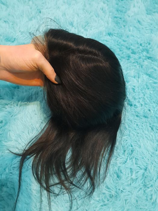 Peruka lace front braz czarna 100% naturalny włos