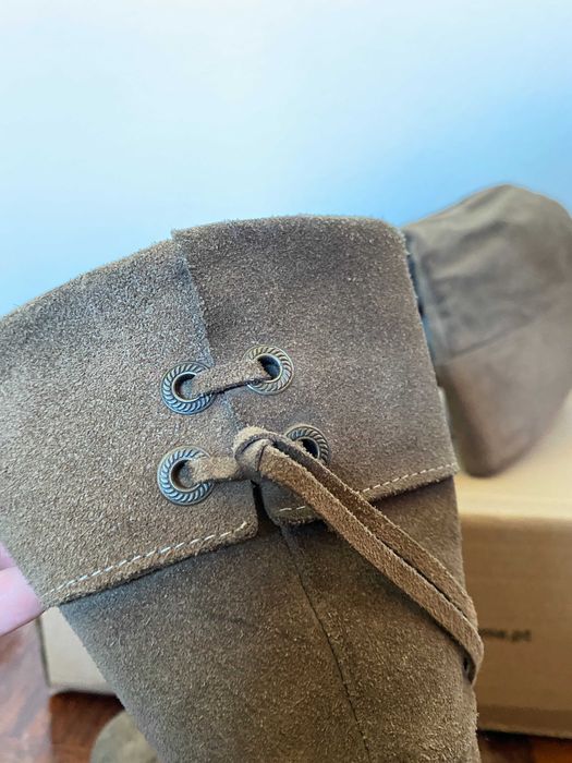 Bota camurça compensada Gianna