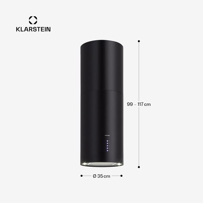 Okap wyspowy klarstein Beretta