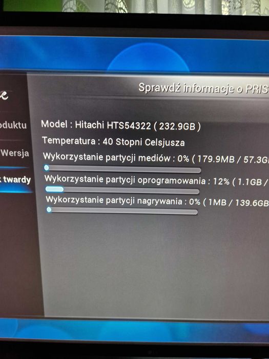 Dekoder Linux AB IPBox Prismcube Ruby + Dysk 250gb + Pilot qwerty