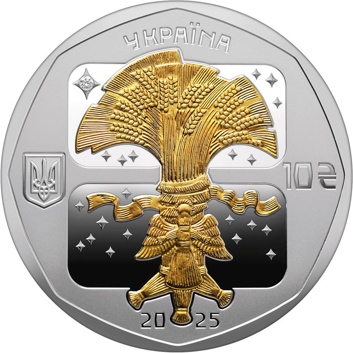 Монета Дух Різдва 10 гривень срібло