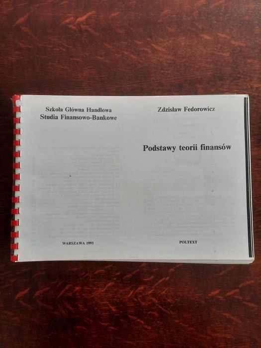 Podstawy teorii finansów - Zdzisław Fedorowicz