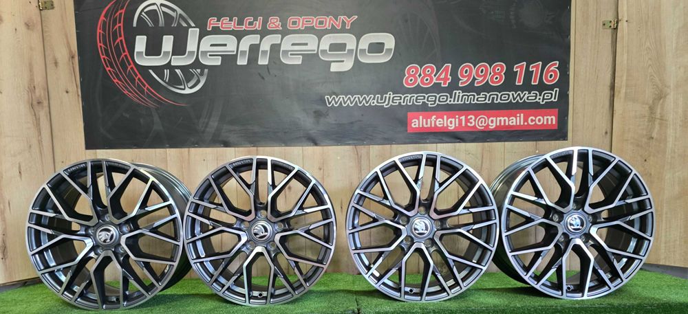 NOWE ALUFELGI SKODA 17x5x112 - kodiaq,karoq,octravia,superb,yeti