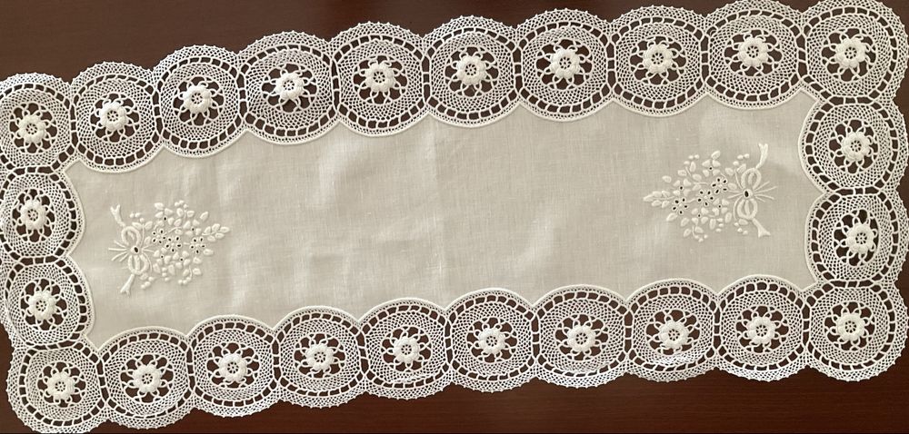 Conjunto de 3 naperon em linho- NOVO