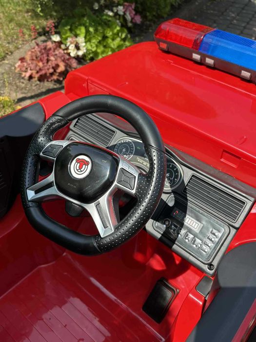 Auto Na Akumulator Straż Pożarna Akumulator 12V 10Ah Czerwony