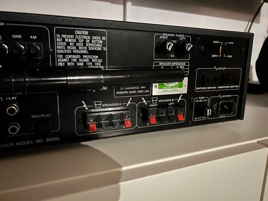 Ampli-tuner Vintage SCOTT 350 RL - Rare - 2x50W Sous 8 Ohms