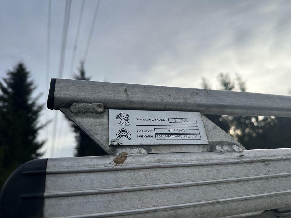 Aluminiowy bagażnik dachowy jumper boxer ducato L1H1