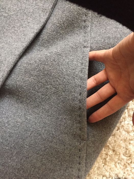 Пальто женское серое