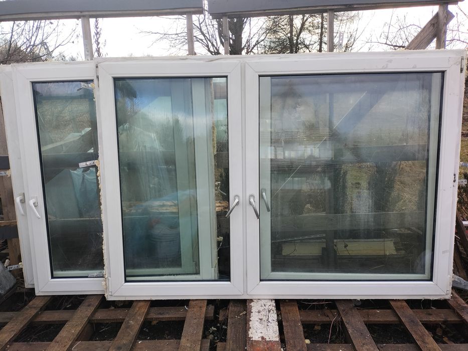 Okna pcv białe używane