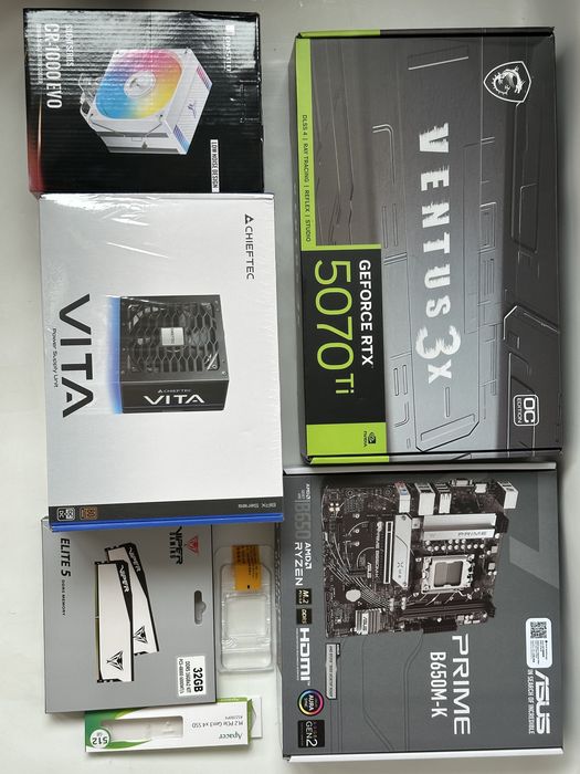 Ігровий пк rtx5070TI R7 7700 32gb 6000cl30 ssd nvme