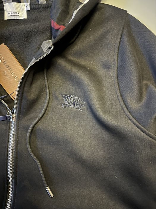 Зіп-Худі від Burberry чорна чоловіча кофта