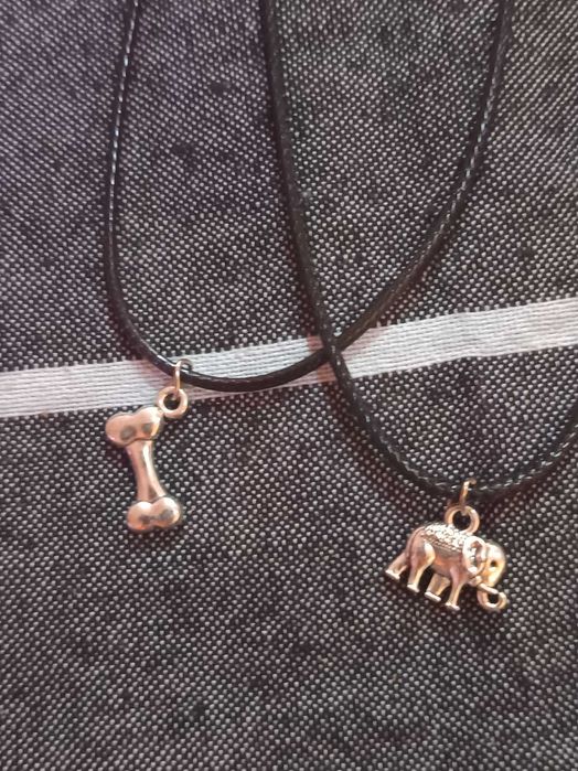 2 Colares Osso e Elefante - Ref.: B-22