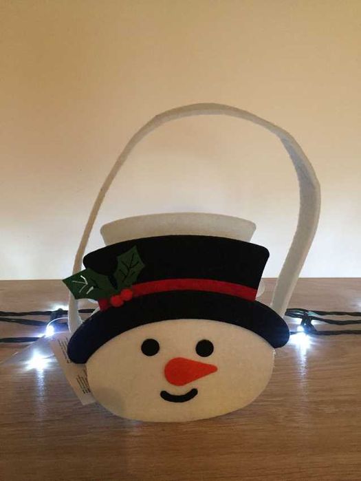 Niebanalna, filcowa torebka na prezent - bałwanek, Tiger NOWA