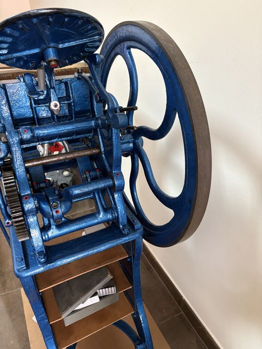 Máquina de letterpress recuperada