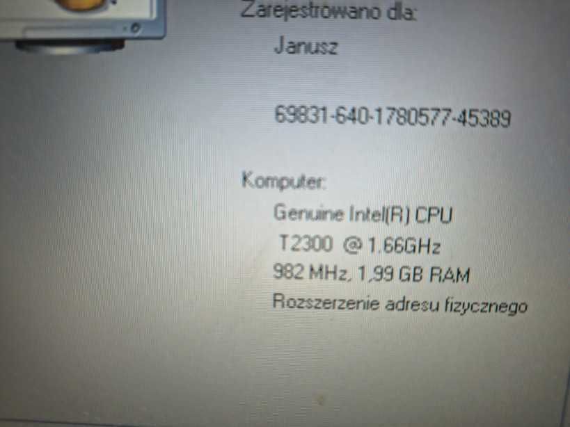 Laptop COMPAQ nc6320 stacja dokująca i-core1,66ghz 2gb ram  sprawny