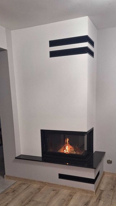 Kominek obudowa. Nagrzewnica