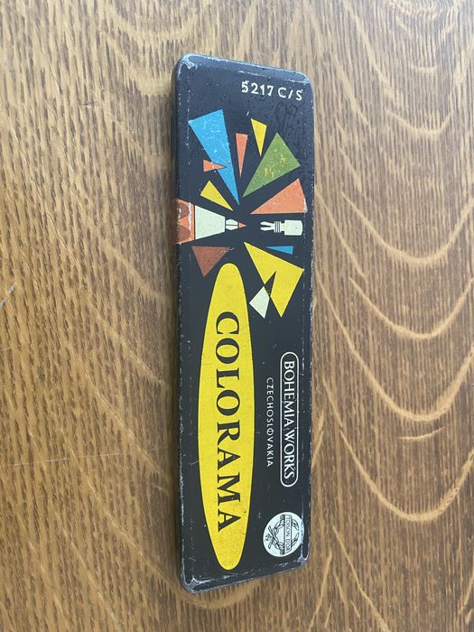 Vintage Pudełko Bohemia Words Czechosłowacja Nr 5217C/S