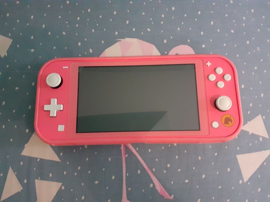 Konsola Nintendo Switch Lite Limitowana Animal Crossing Różowy/Koralowy