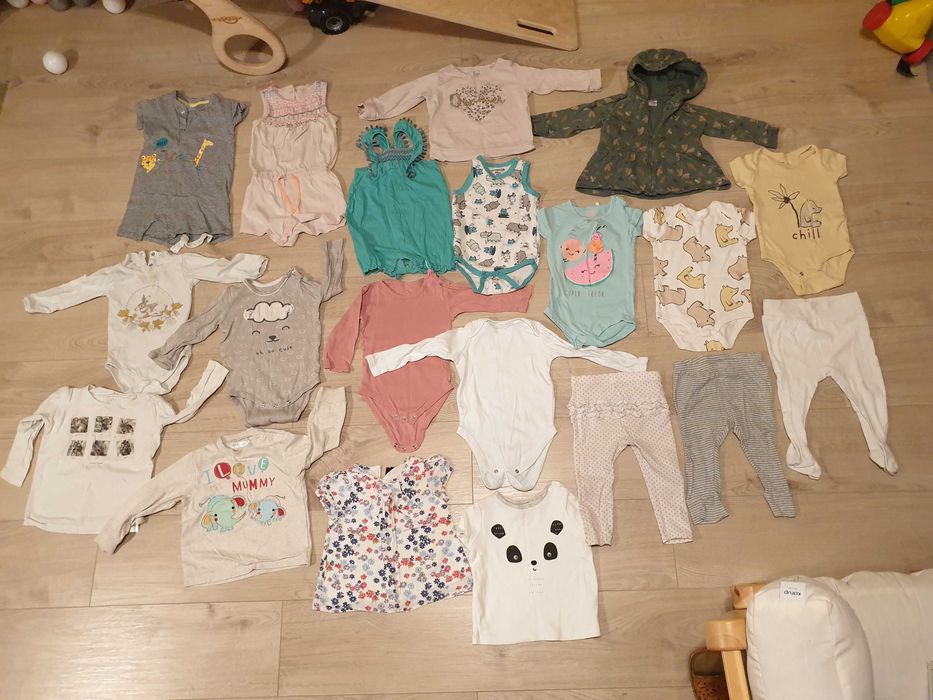 20szt. paka ubrań r. 80 dla dziewczynki, wiosna, Cool Club Baby Gap