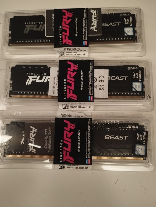 6x 16Gb RAM DDR4