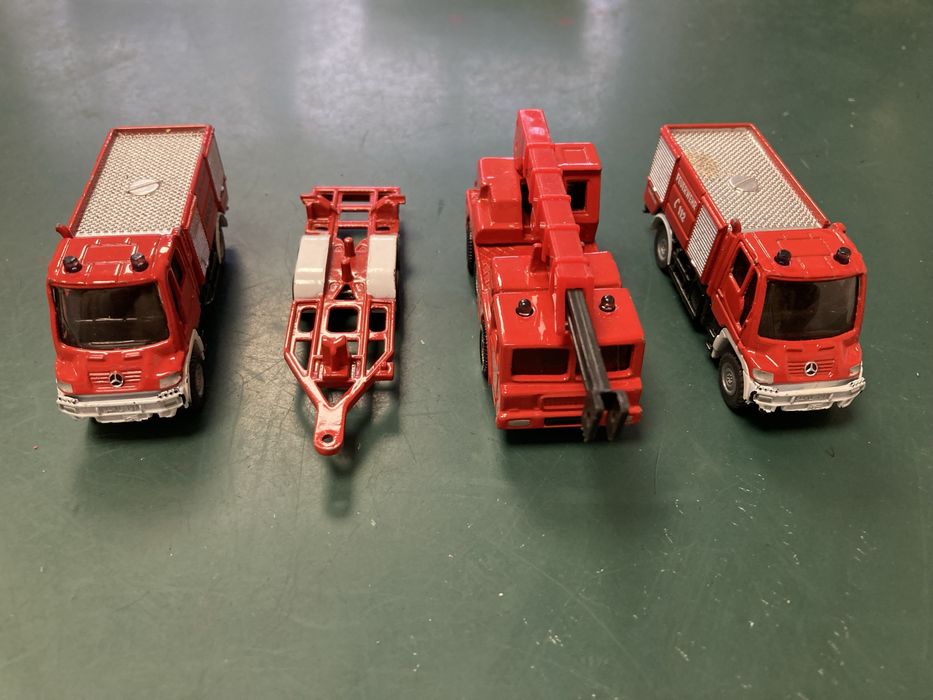 Lote 4 miniaturas Siku bombeiros