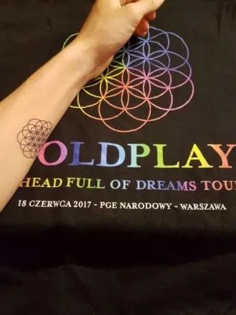 Tatuaż Coldplay - flower of life
