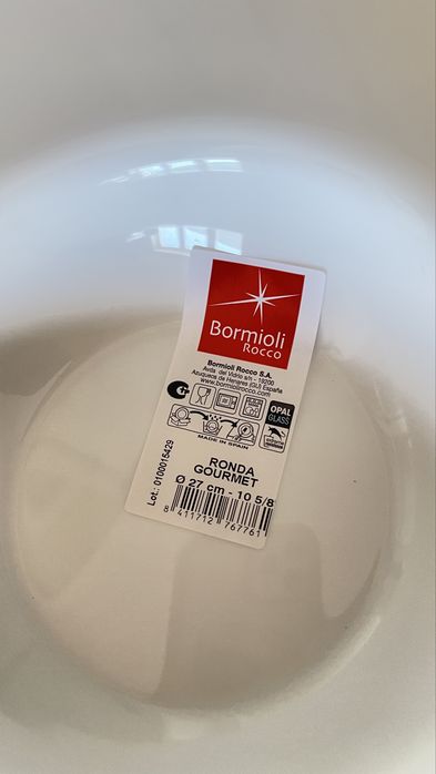 10 pratos de massa Bormioli Rocco