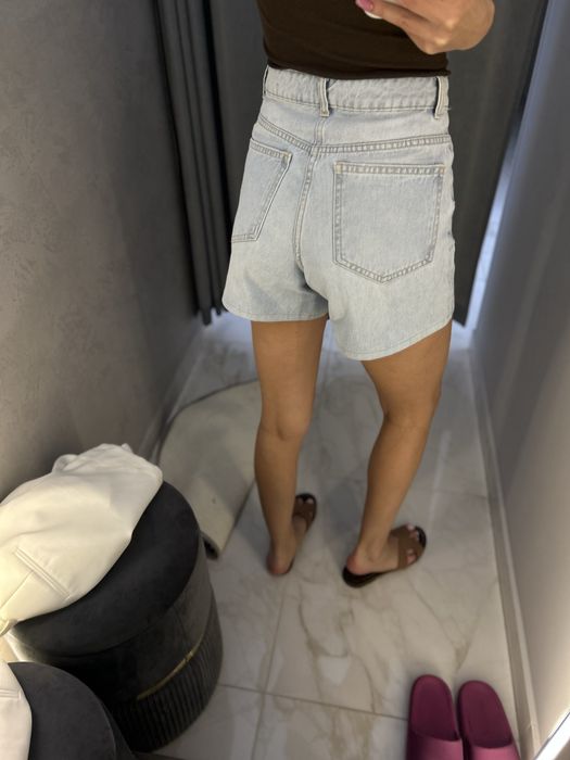 Джинсовые шорты мом Mango