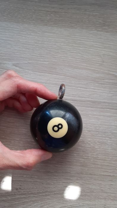 Bola preta bilhar para pendurar  snooker decoração