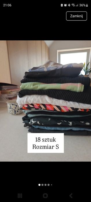Mega duża paka ubrań zestaw 18s rozmiar S