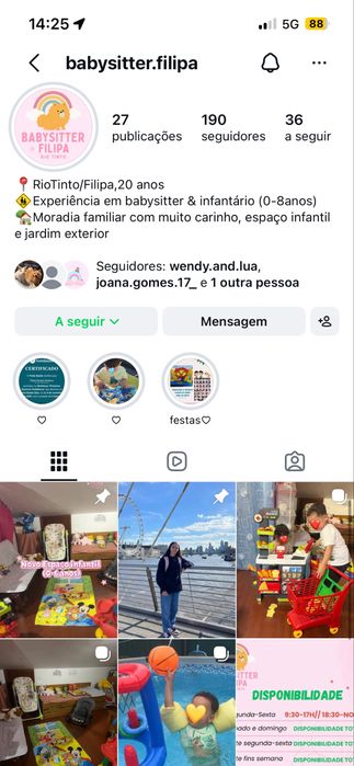 Babysitter em rio tinto