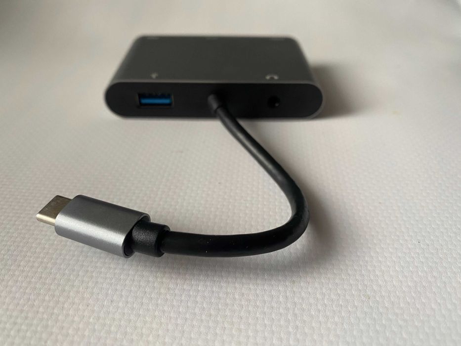 Перехідник 4K USB-C HUB PD+HDMI+VGA+USB 3.0 + AUX 5 in 1