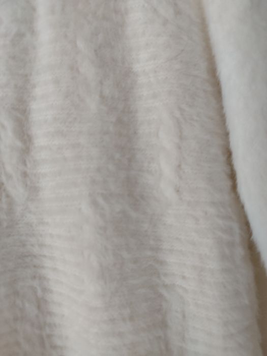 Sweter alpaka biały śmietankowy